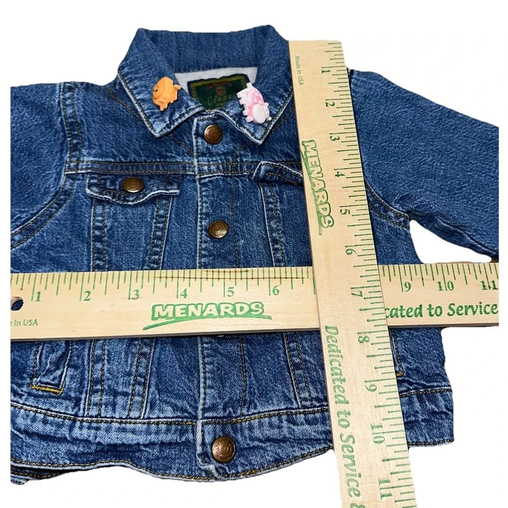 Classic Baby Gap‎ Denim Jean Cotton Jacket Vintage Newborn Stage 3 | 6-12 Months